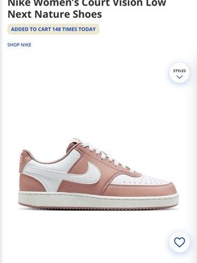 Nike Court Vision Low P NBK - Particle Pink & White